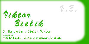 viktor bielik business card
